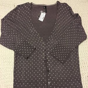 Maurice’s Purple and cream cardigan